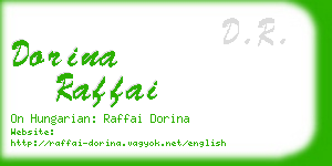 dorina raffai business card